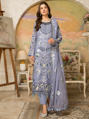 Pakistani Embroidered Kameez Trousers With Dupatta 2023