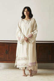 Pakistani Long Kameez with Trousers and Dupatta Suit