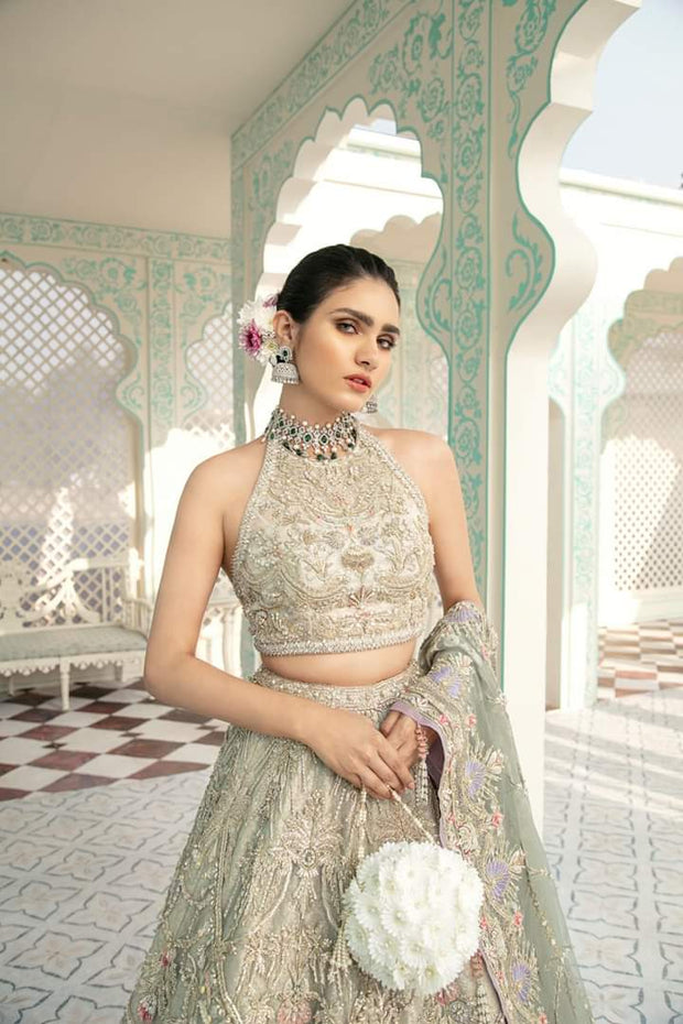 Pakistani Luxury Bridal Dress for Wedding  Close Up