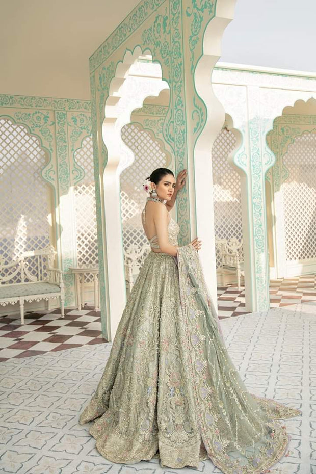 Pakistani Luxury Bridal Dress for Wedding  Backside