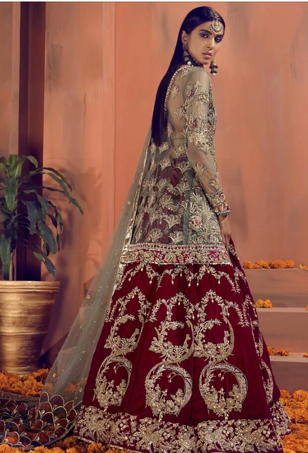 Pakistani Luxury Bridal Wear for Wedding  Backside