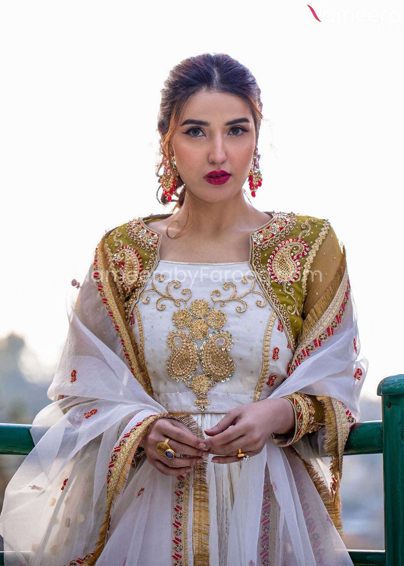 Buy Pakistani Nikah Dress for Bride in White Color 2021 Online ...