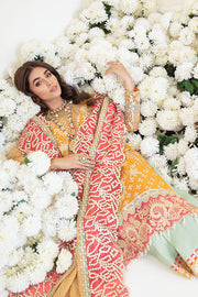 Pakistani Party Dress in Embroidered Kameez Trouser and Dupatta Style in Premium Fabric Online