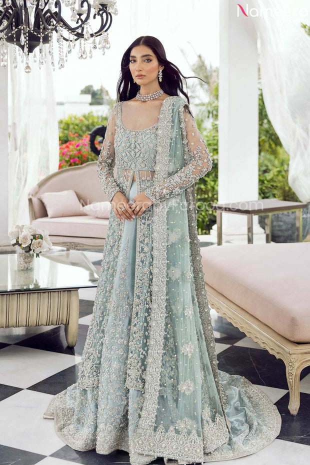 Love How Brides Are Incorporating Icy Blue In Their Wedding | Bridal lehenga  red, Indian bridal lehenga, Blue bridal lehenga