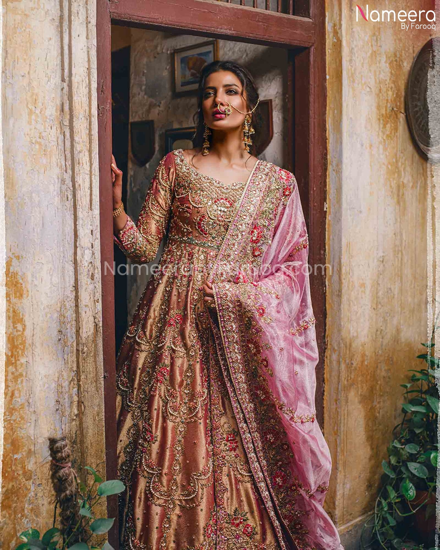 Buy Pakistani Raw Silk Bridal Maxi for Wedding 2021 Online – Nameera by ...