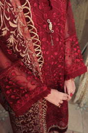 Pakistani Red Dress with Elegant Embroidery Designer