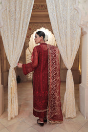 Pakistani Red Dress with Elegant Embroidery Online