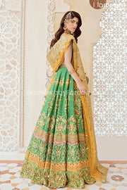 Pakistani Wedding Choli Lehenga for Girls 2021 Backside