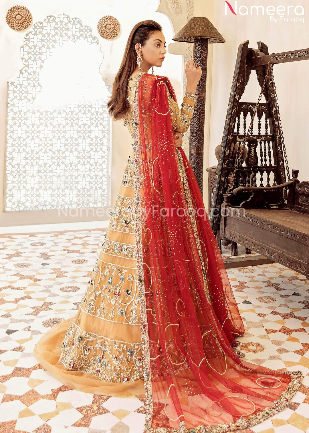 Latest Pakistani Wedding Formal Wear Dress Online WN06