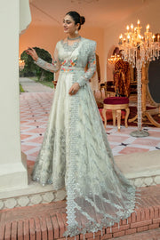 Pakistani Wedding Dress in Embroidered Pishwas Style With Dupatta 2023
