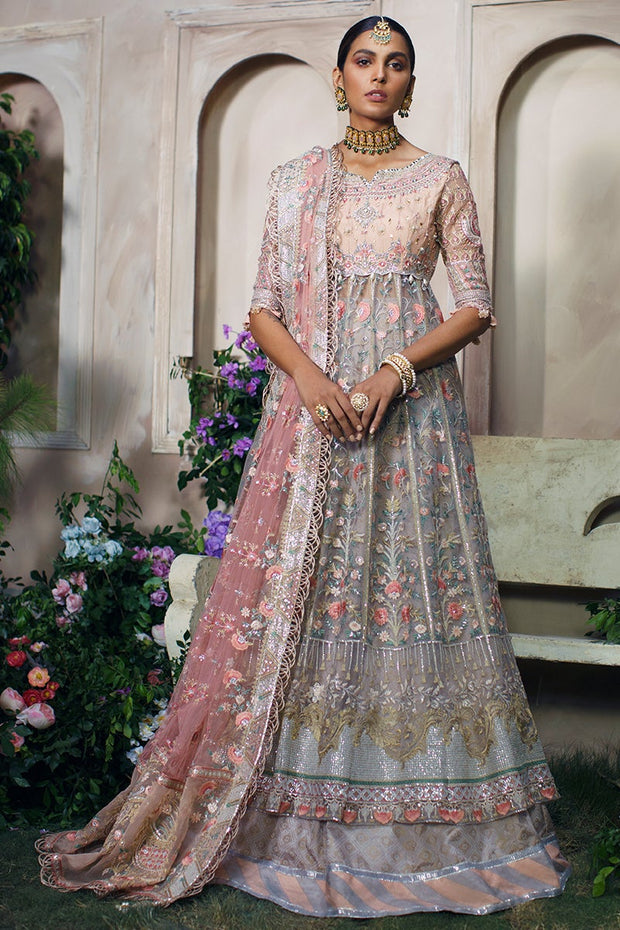 Pakistani Wedding Dress in Lehenga Frock Style