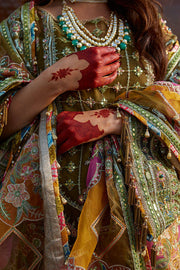 Pakistani Wedding Dress in Sharara Kameez Style