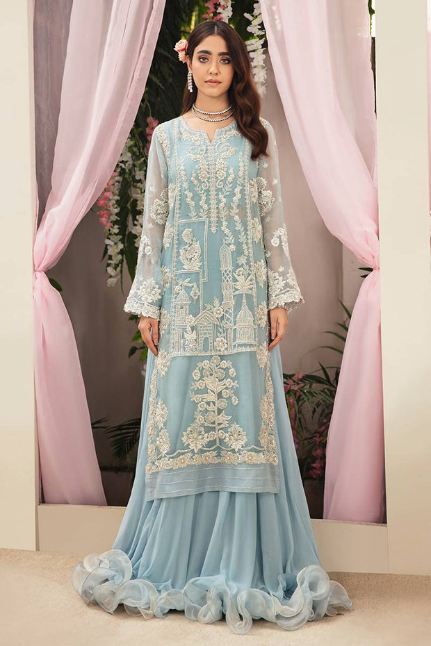 Pakistani Wedding Kameez Lehenga Dress in Net