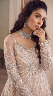 Pakistani White Gown Lehenga Dress for Bride 2022