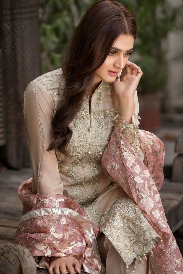 Pakistani Designer Chiffon Dress for Eid Close Up