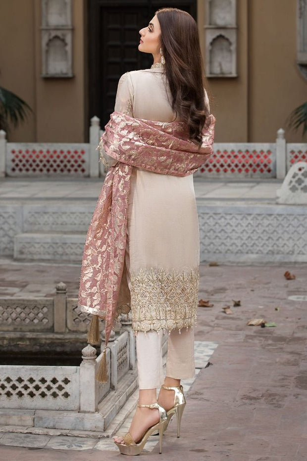 Pakistani Designer Chiffon Dress for Eid Backside