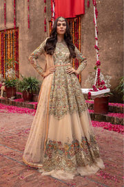 Peach Colour Maxi Dress with Lehenga 