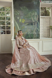 Peach Lehenga Combination Bridal Dress 