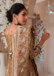 Peach Pink Pakistani Lehenga Shirt Bridal Dress 2022