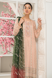 Peach Salwar Kameez with Elegant Embellishments 2022