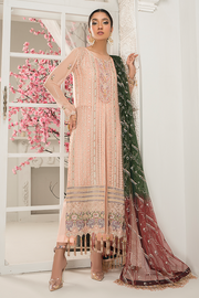 Peach Salwar Kameez with Elegant Embellishments 