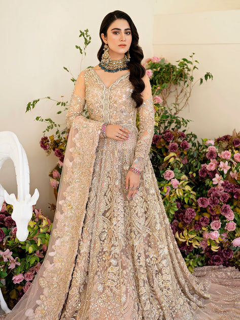 Pink Bridal Front Open Lehenga Pakistani Wedding Dresses – Nameera by ...