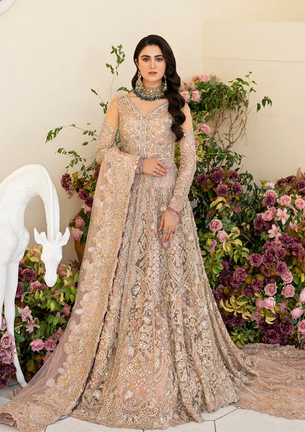 Pink Bridal Front Open Lehenga Pakistani Wedding Dresses – Nameera by ...