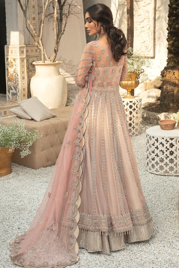 Pink Pakistani Bridal Pishwas with Lehenga Dress Online