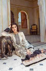 Premium Pakistani Black and White Salwar Kameez and Dupatta