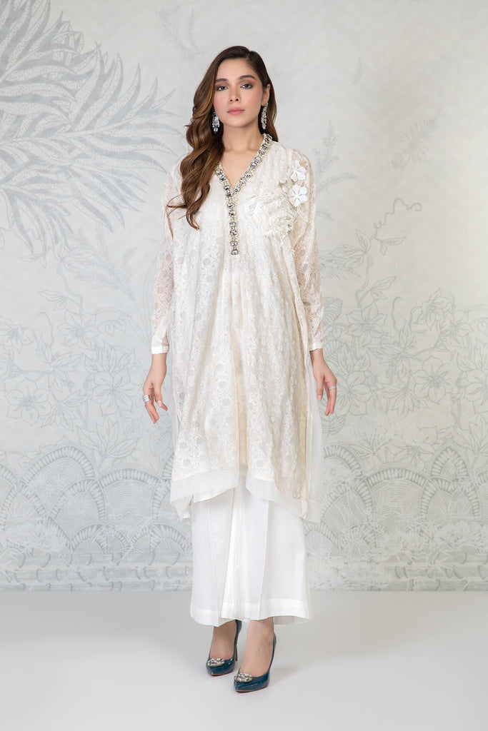 White net clearance shirts pakistani