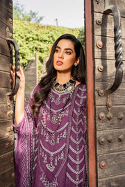 Premium Pakistani Purple Dress in Gown Trouser Style for Eid