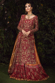  Bridal Lehenga in Red and Golden Colour 