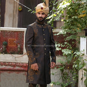 Printed Pakistani Sherwani for Groom online 2021 Front Look