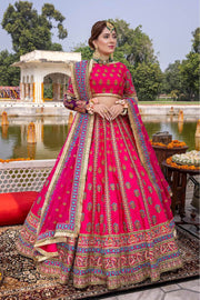 Punjabi Suit Pink Lehenga Choli for Mehndi