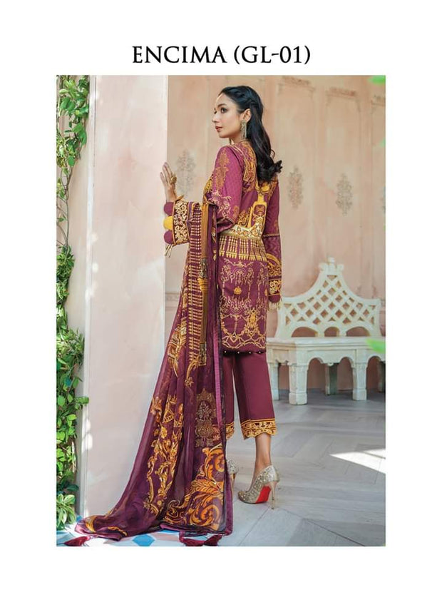 Ramdan Eid Dresses for Girls in Elegant Style  Backside