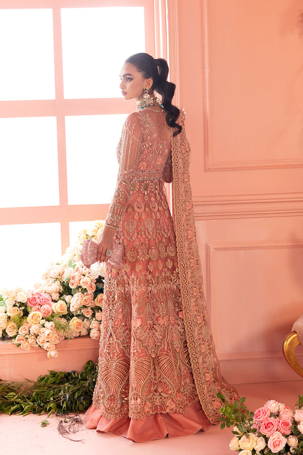 Rani Pink Bridal Lehenga Frock for Pakistani Bridal