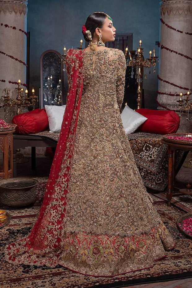 Raw Silk Heavy Red Lehenga Choli Bridal 