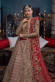 Raw Silk Heavy Red Lehnga Choli Bridal 