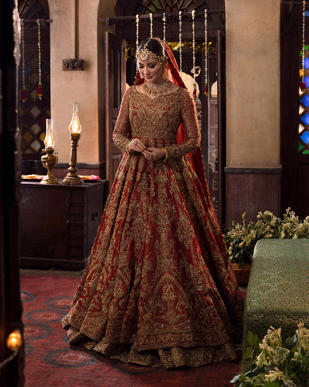 Gold Bridal Lehenga Choli Chunri Designer Nikah Wedding Lengha Velvet Dress  Sari