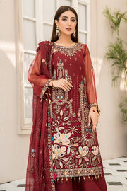 Red Kameez Salwar with Fine Embroidery Work 2022