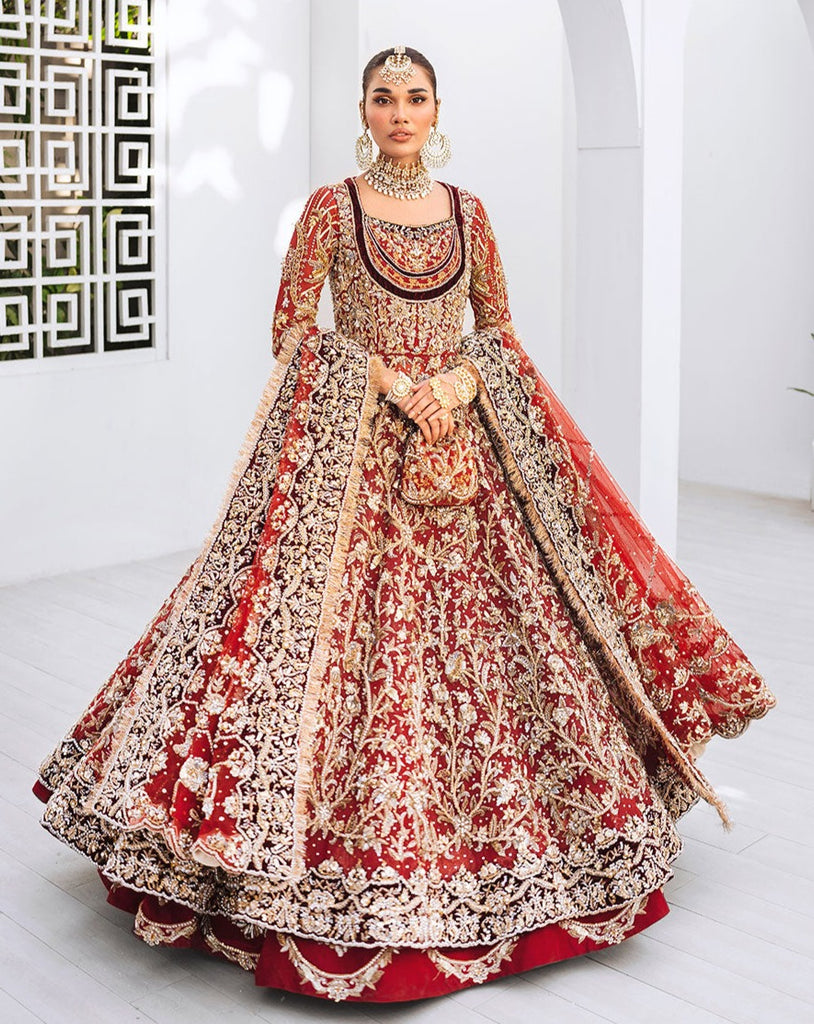 Maroon Bridal Lehenga Wear 736 – Pakistan Bridal Dresses