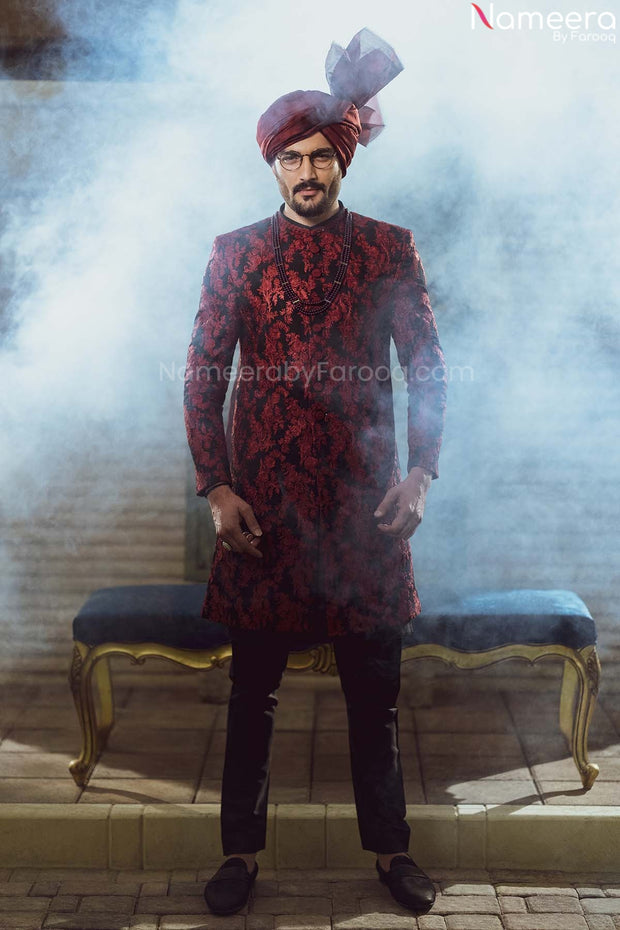 Red Sherwani