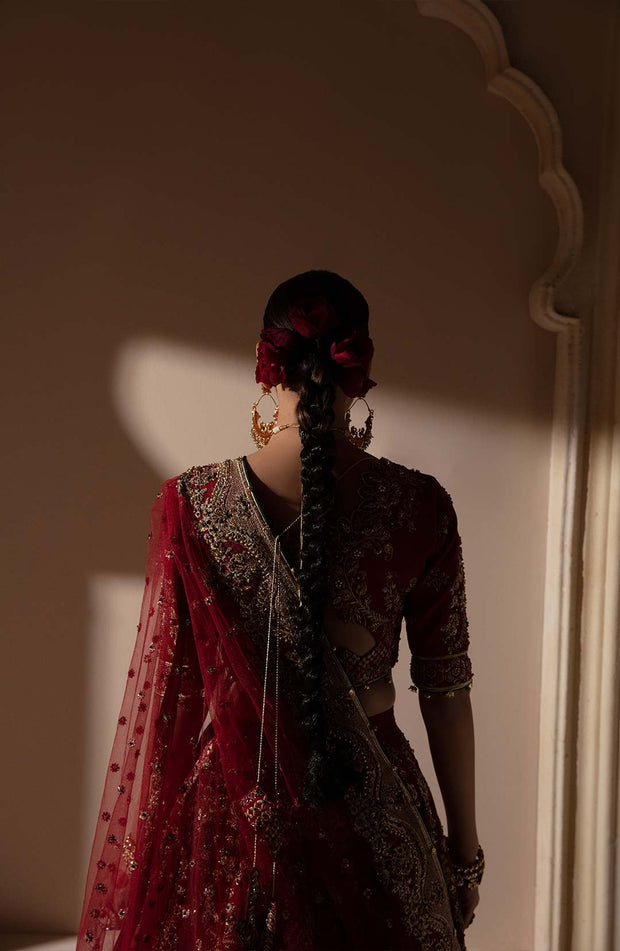 Impressive Wedding Royal Red Bridal Lehenga Choli –