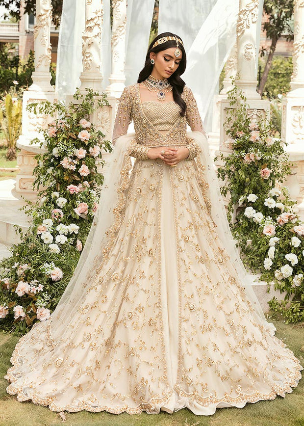 Buy Royal Pakistani Bridal Gown Lehenga with Dupatta Dress