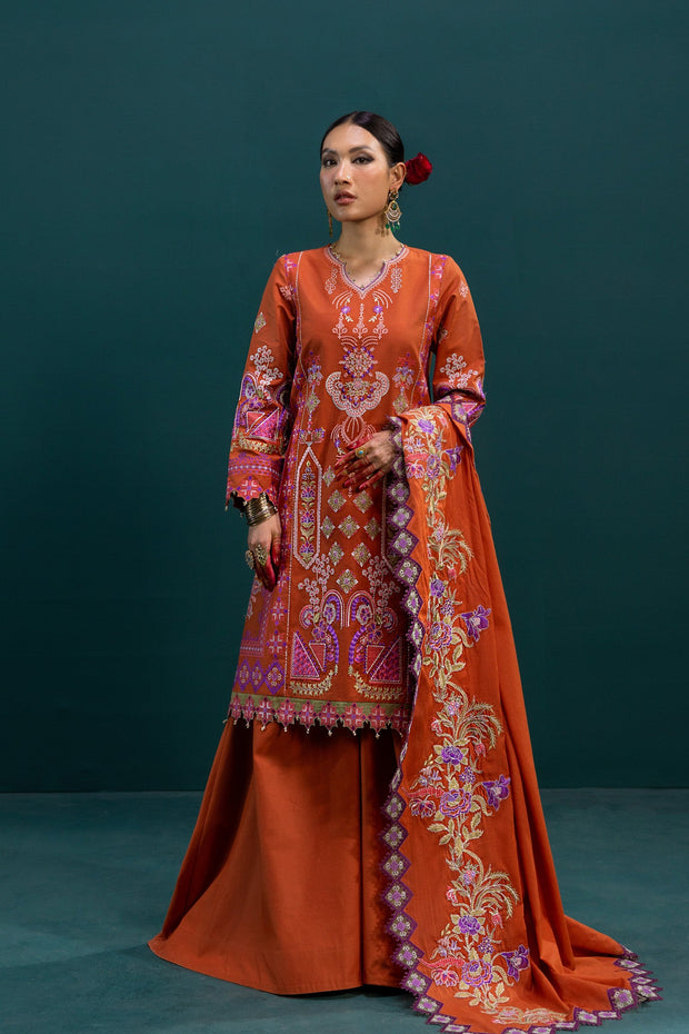 Rust Gharara Shirt Pakistani Eid Dresses