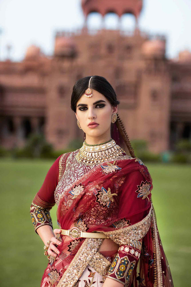 Sabyasachi Red Bridal Lehnga Choli Attire 2022