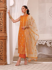 Sleeveless Salwar Kameez Dupatta Pakistani Eid Dress