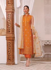 Sleeveless Salwar Kameez and Dupatta Pakistani Eid Dress