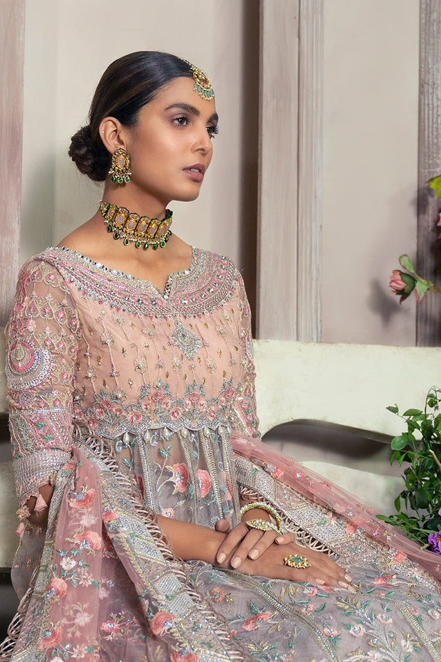 Stunning Pakistani Wedding Dress in Lehenga Frock Style