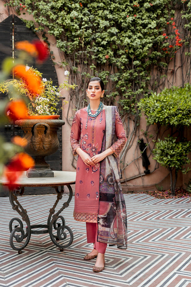 Tea Pink Embroidered Salwar Kameez Pakistani Eid Dress